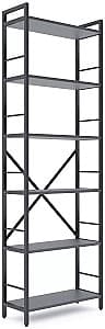 Стеллаж Nex Loft Антрацит (Серый) 6 полок