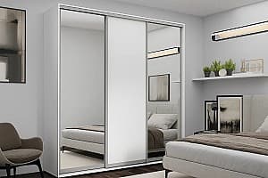 Dulap-Cupe Nex Home 2 Oglinda + 1 PAL Alb 240x60x240 cm