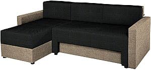Canapea de colt Modern Lira Malmo 96/90 Black/Gray-Beige