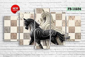 Tablou multicanvas Art.Desig Horses FB-10234