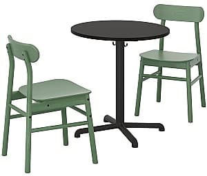 Set de masa cu scaune IKEA Stensele/Ronninge Antracit/Antracit/Verde (1+2)