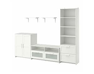 Living IKEA Brimnes / Burhult  White 258x41x190 cm